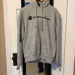 Champion Heather Gray Men's Pullover Hoodie
